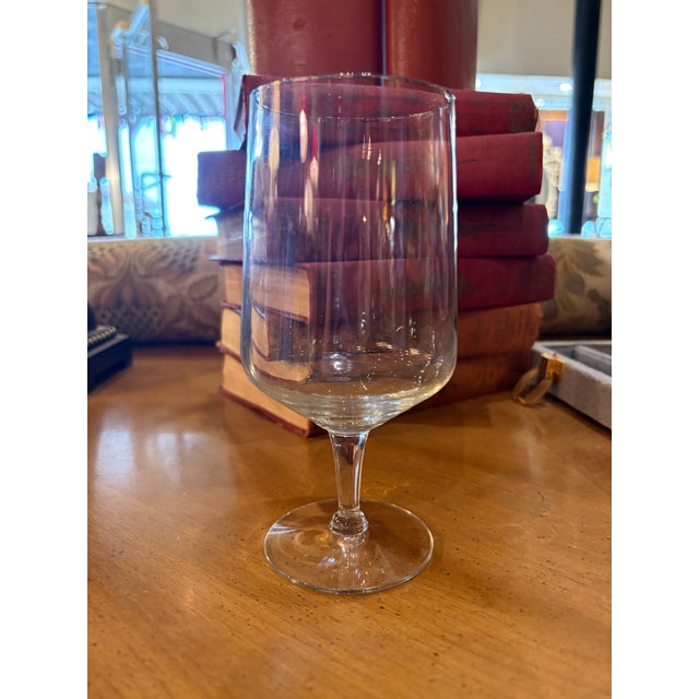 Mid-Century Modern 1960s Silver Rim Crystal Goblets - Set of 6 For Sale - Image 3 of 7