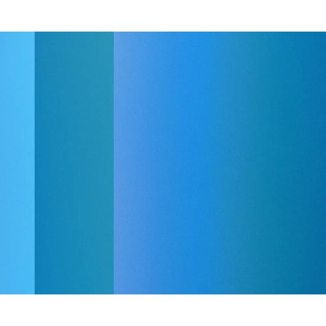 Abstract Contemporary Abstract Photographic C-Print on Canson Platine Fibre Rag "Cosmosis Collages 4a57f Comp №85 Blue-Black" by Anne Senstad For Sale - Image 3 of 4