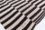 Textile Doris Leslie Blau Vintage Striped Ivory And Charcoal Hand-Knotted Wool Rug For Sale - Image 7 of 8