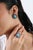 Not Yet Made - Made To Order Art Deco 17ct Turquoise & Blue Sapphire Statement Earrings With Diamonds in 14k Gold- A Pair For Sale - Image 5 of 17