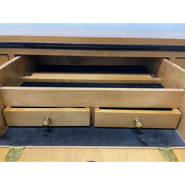 1990s National Mt. Airy Biedermeier Style Lowboy Dresser For Sale - Image 5 of 6