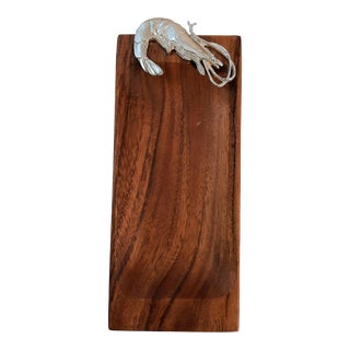 Vintage Wood Shrimp Tray by Maurice Milleur For Sale