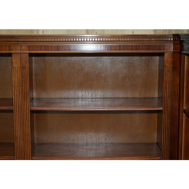 Flamed Hardwood Open Bookcase, Set of 3 For Sale - Image 10 of 18