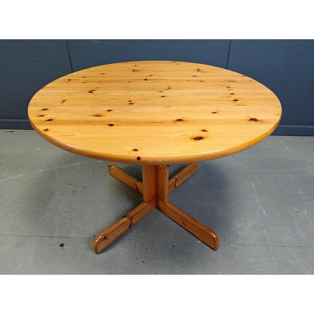 Wood Pine Wood Dining Table in the style of Rainer Daumiller, 1970s For Sale - Image 7 of 14