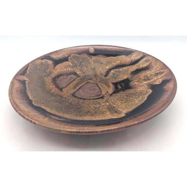 Contemporary 1990s Studio Pottery Glazed Stoneware Plates, Lates, Set of 9 For Sale - Image 3 of 17