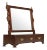 Suter's Handcrafted Chippendale Style Mahogany Shaving Mirror (A) For Sale