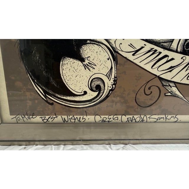 Vintage Original Hand Signed Greg Craola Simkins Ima Monsta Bunny Juxtapoz Print For Sale - Image 9 of 14
