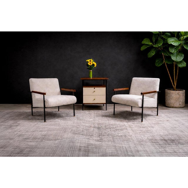 Mid-Century Modern Side Table in Metal, Rosewood and Formica, Geraldo de Barros for Unilabor, 1950s - Lot 439A For Sale - Image 3 of 10