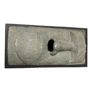 Vintage Tiki Man Stone Tissue Box Holder