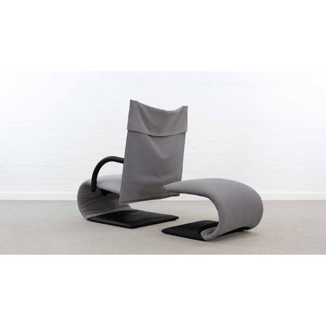 Set of Zen Armchair with Footstool by Claude Brisson for Ligne Roset, 1980s For Sale - Image 6 of 18