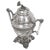 Antique Aesthetic Movement lidded sugar urn with leaf embellishments on the body and supported with greenface ornamental...