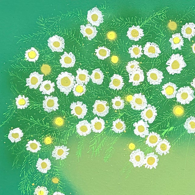 Chamomile Flowers No. 1 is a contemporary interpretation of simple, delicate chamomile blossoms. Rather than defining the...
