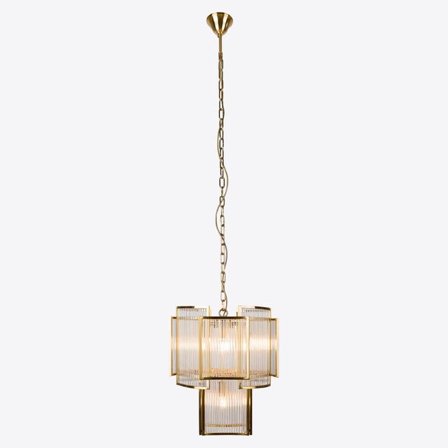 Brass Monte Carlo Piccolo Chandelier from Pure White Lines For Sale - Image 11 of 13
