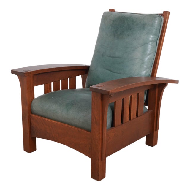 Stickley Mission Cherry Morris Chair For Sale