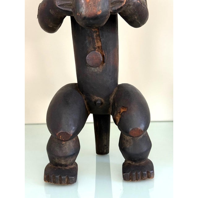 African Fang Reliquary Wood Figurative Statue Gabon For Sale - Image 4 of 16