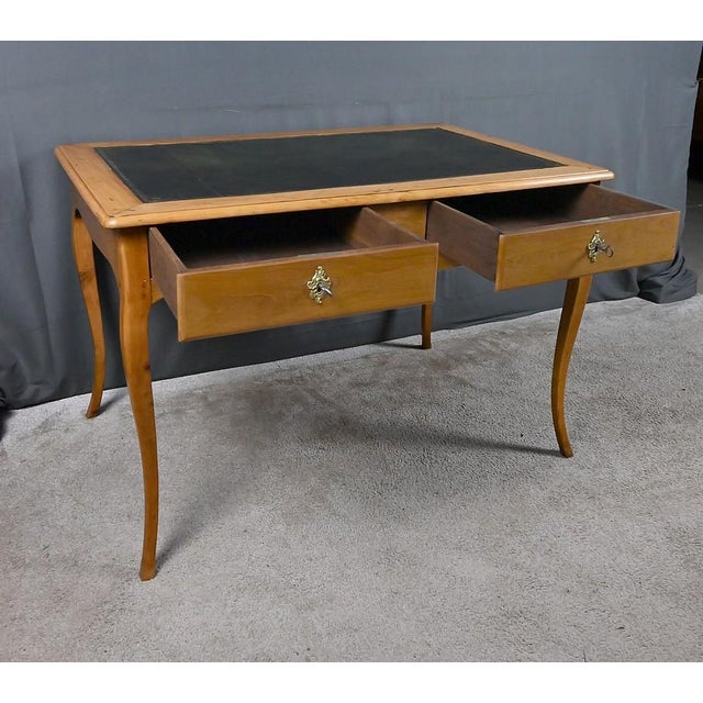 Small 18th Century Louis XV Desk in Apple and Cherry Wood For Sale - Image 10 of 14