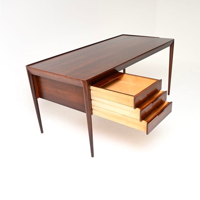 1960s Vintage Danish Model 36 Desk attributed to Erik Riisager Hansen for Haslev, 1960 For Sale - Image 5 of 11