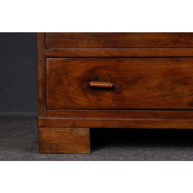 Wood Biedermeier Secretary in Mahogany Veneer For Sale - Image 7 of 18