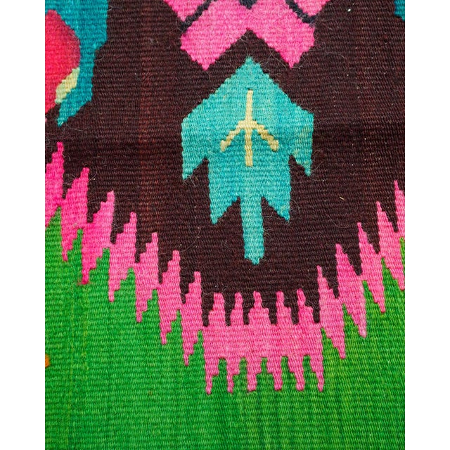 Vintage Romanian Oltenia / Muntenia-Style Handwoven Wool Flatweave Runner Rug, 1960s For Sale - Image 4 of 16
