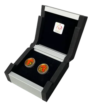 Italian Murano Glass and Silver 926 Cufflinks by Constantini Gioielli, 1990s, Set of 2