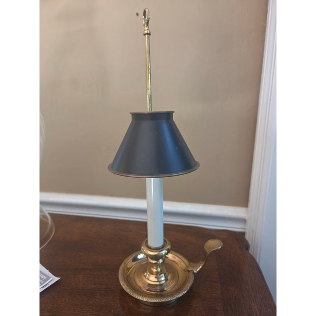 Mid 20th Century Mid 20th Century French Candlestick Bouillotte Table Lamp For Sale - Image 5 of 14