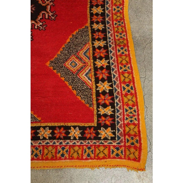 Textile Vintage Tribal African Rug, Morocco 1960s For Sale - Image 7 of 10