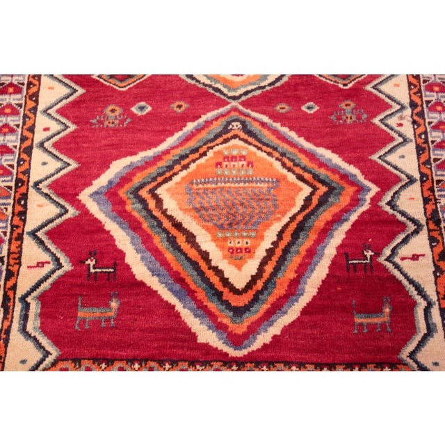 Nazmiyal Collection Vintage Persian Gabbeh Rug For Sale In New York - Image 6 of 9