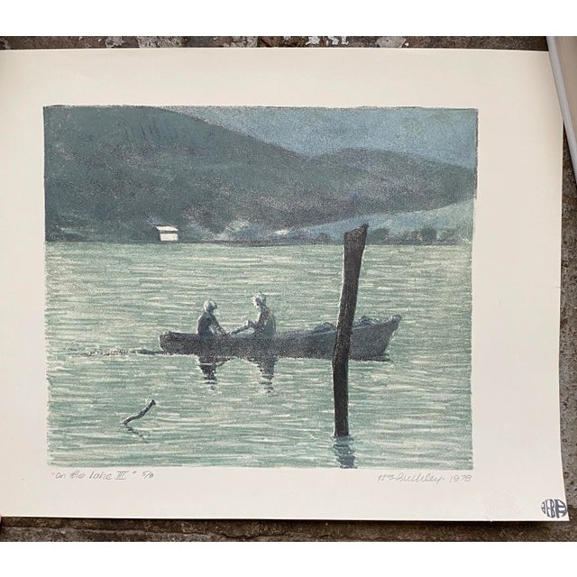 1978 litho by Harry E. Buckley (1930-2010) "On the Lake III," pencil signed, titled, numbered 8 of 8; with artist's stamp...