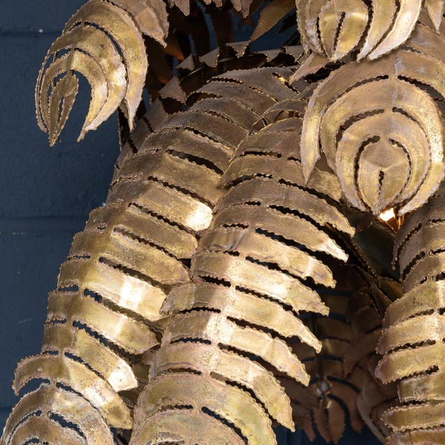French Palm Tree Floor Lamp by Christian Techoueyres for Maison Jansen, 1970s For Sale - Image 12 of 18