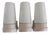 White Porcelain & Opaline Glass Model 6080 Wall Lights by Sigvard Bernadotte for Ifö, 1960s, Set of 3 For Sale