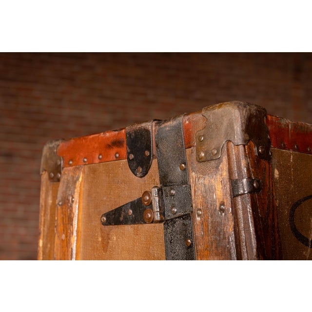 Antique Wooden Lyon & Healy Harp Case For Sale - Image 14 of 14