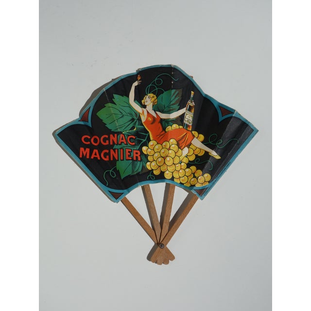Set of 4 Hand Fans France, Early 1900 Beautiful set of hand fans Paper and wood. Belle Epoque Graphic Original early 1900....