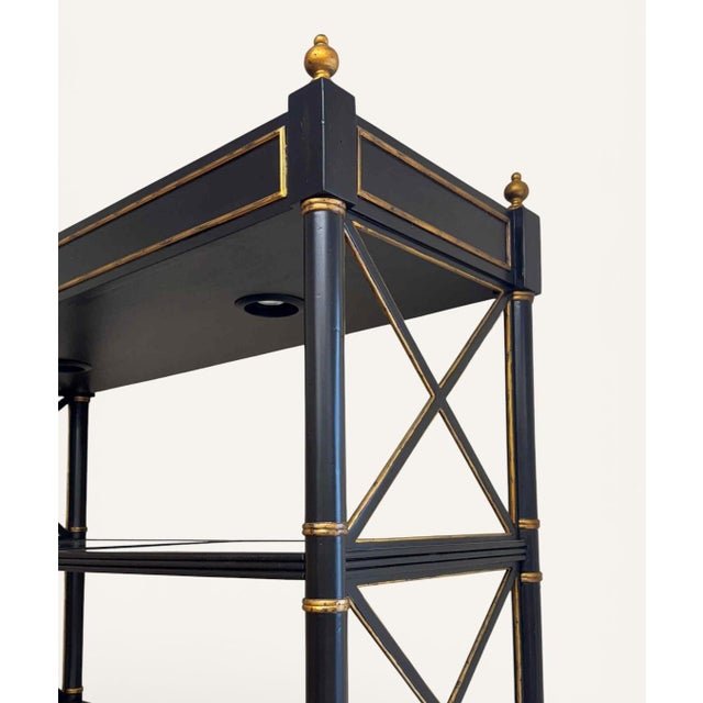 Sherrill Lighted Regency Etagere For Sale - Image 11 of 16