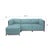 2020s Axis 4pc Sectional Sterling Breeze Titanium Frame For Sale - Image 5 of 6