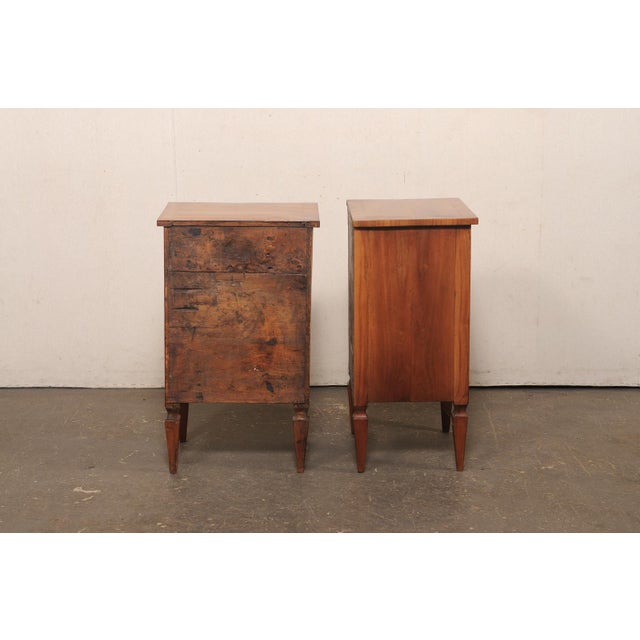 Italian Pair Antique 3-Drawer Side Chests For Sale - Image 13 of 13