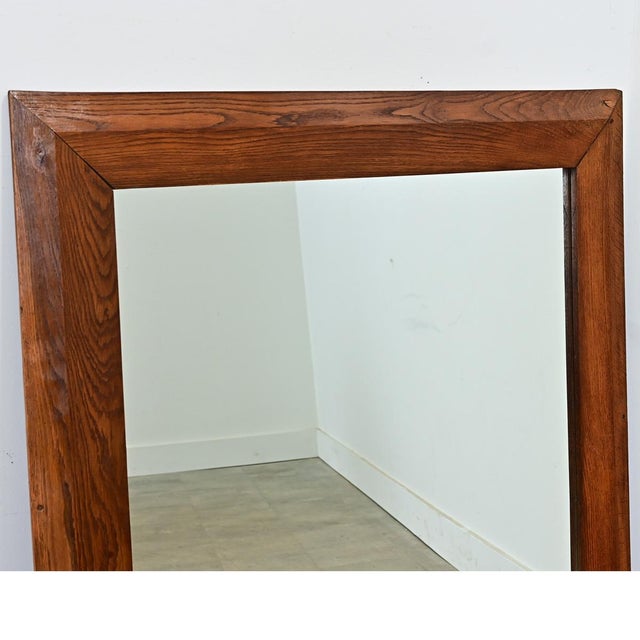 French Early 20th Century Large French Oak Frame with New Mirror Glass For Sale - Image 3 of 8