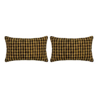 Bohemian Lumbar Kilim Pillow Cover 16'' X 24'' - Set of Two For Sale