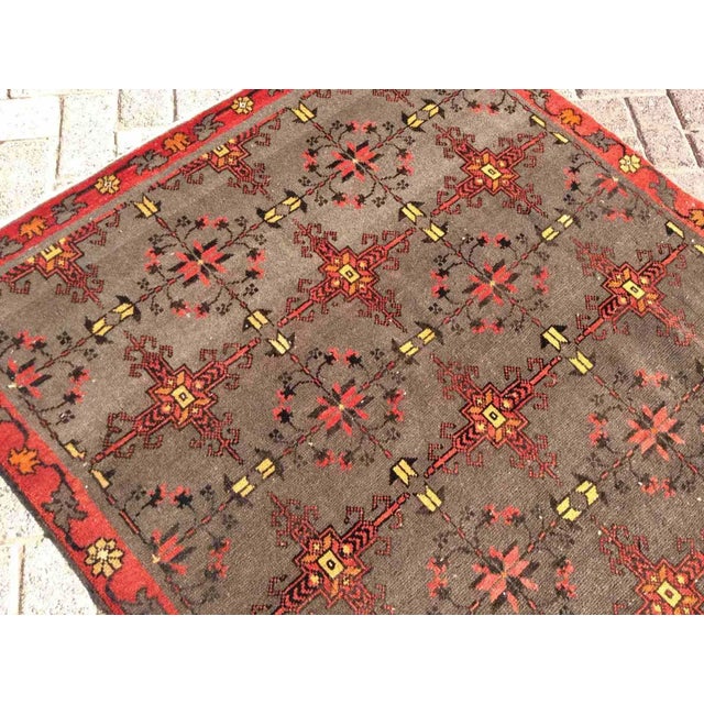 1960s Hand Knotted Vintage Anatolian Rug - 48" X 102" For Sale - Image 10 of 12