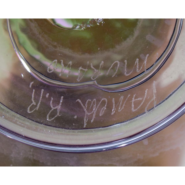 Murano Murano Italian Art Glass Vase For Sale - Image 4 of 8