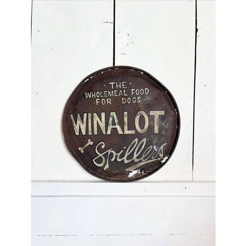 Early 20th Century Winalot Dog Food Sign For Sale - Image 6 of 6