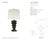 Thomas O'Brien by Visual Comfort Signature Luxor Large Table Lamp in Garden Bronze with Linen Shade Designer: Thomas...