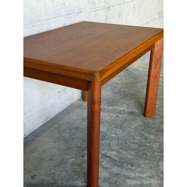 VSM Rectangular Side Tables Set of 2 Solid Teak Danish Mid-Century Modern 1960s For Sale - Image 9 of 12