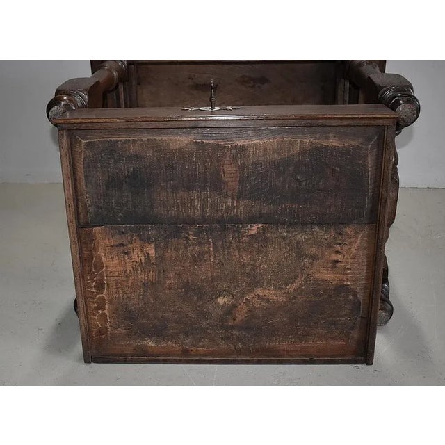 18th Century Louis XIV Oak Desk Table For Sale - Image 11 of 12