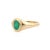 Not Yet Made - Made To Order Luxurious Bezel Set 14k Gold Rich Emerald Signet Ring Size 5 For Sale - Image 5 of 11