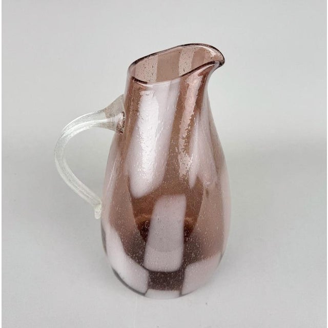 Glass Large Hand Made Glass Vase, 1970s For Sale - Image 7 of 8