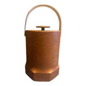 Vintage Leather Look Ice Bucket