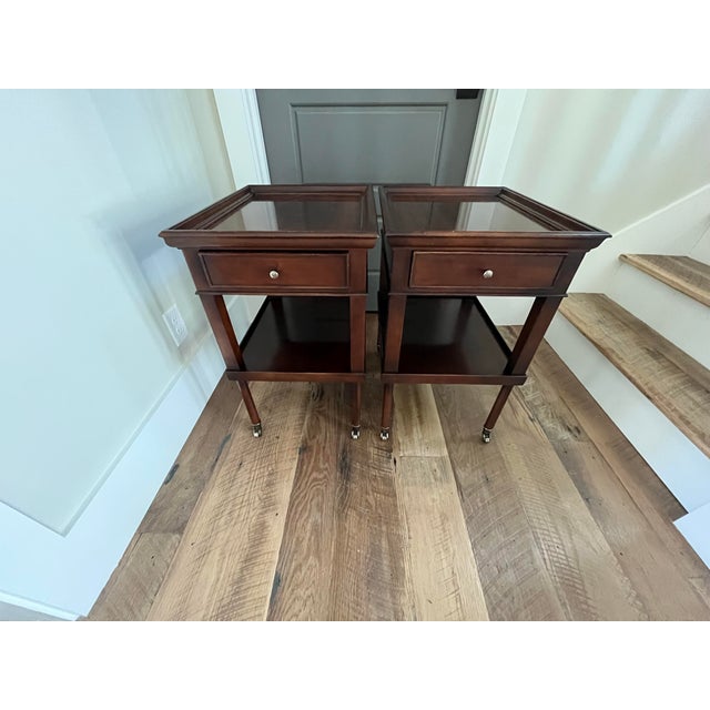 Pair of Baker Milling Road Side Tables Chairish