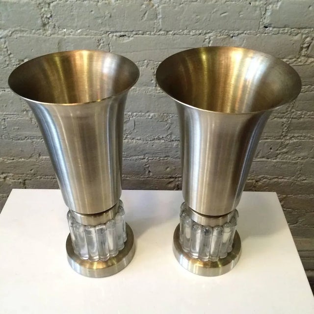 Art Deco Pair of Russel Wright Art Deco Uplighter Table Lamps For Sale - Image 3 of 7