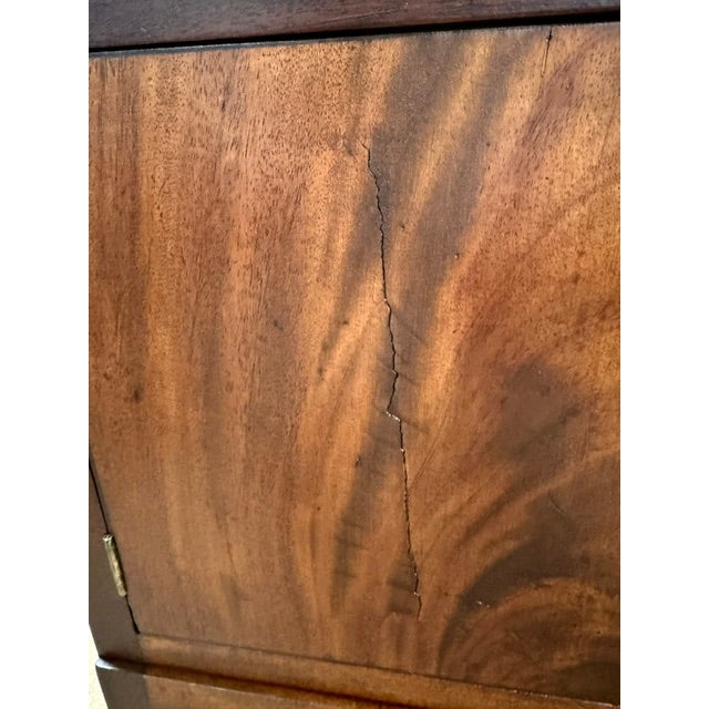 Antique English George III Mahogany Gallery Top Bedside Commode For Sale - Image 9 of 12