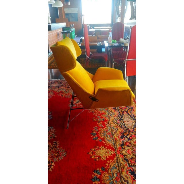 Wood Lounge Chair by Augusto Bozzi for Saporiti Italia, 1950s For Sale - Image 7 of 10